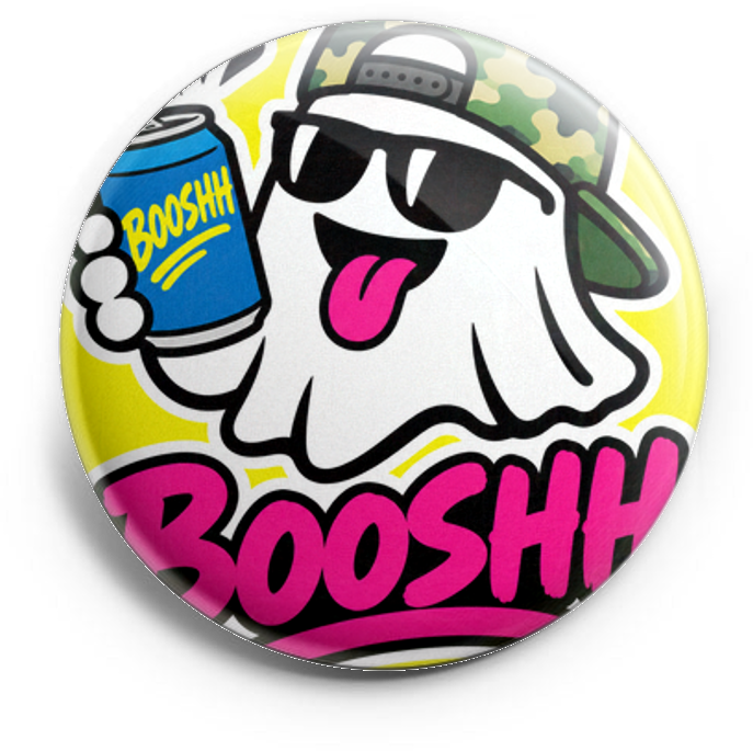 Camo theme,  ghost wearing a hat backwards holding a beer “b… – Topper