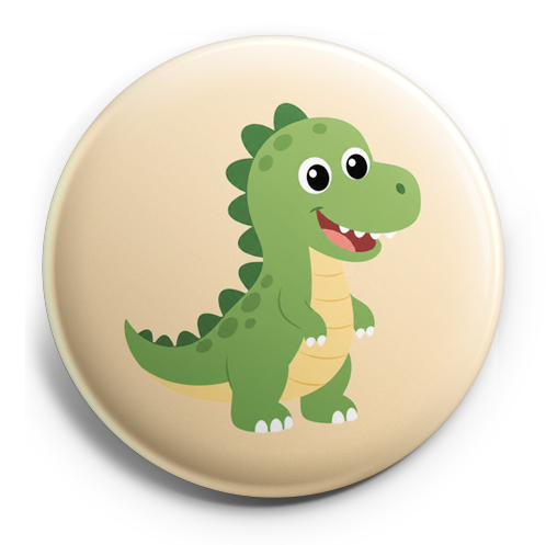 cartoon style colorful dinosaur  – Topper