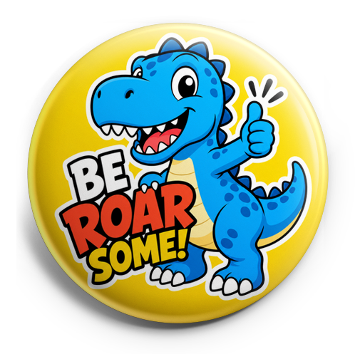 blue cartoon dinosaur  – Topper
