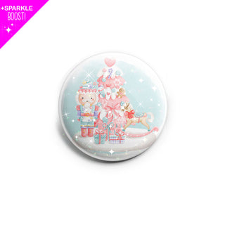 Festive Pastel Parade Nutcracker with Brilliant Sparkle Boost Topper