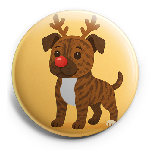 Custom Design – my pet dressed as a reindeer with a shiny red nose - Topper