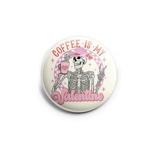 Coffee Valentine Skeleton Topper