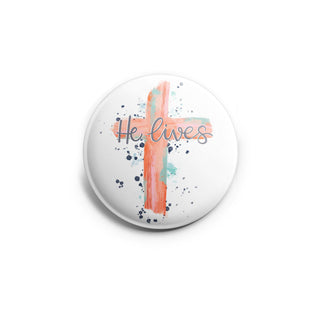 He Lives Cross Topper