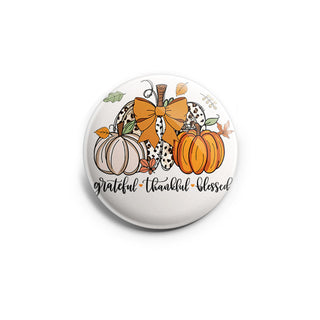 Grateful, Thankful, Blessed Pumpkins Topper