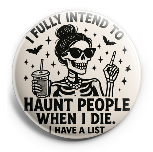 A stylish female skeleton with a messy bun hairstyle, wearin…