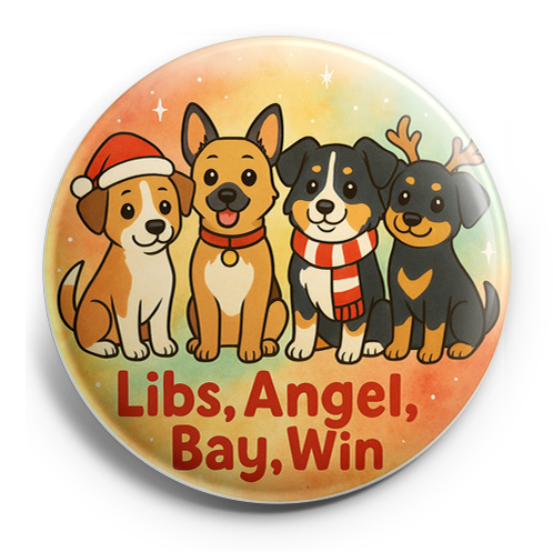 Custom Design – My dogs in Christmas spirit - Topper
