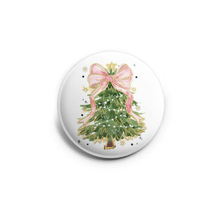 Elegant Pink Bow Tree Topper