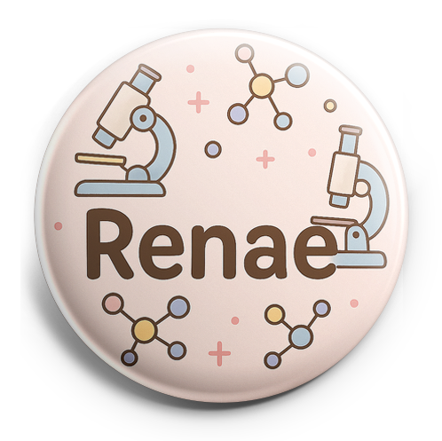 Custom Design – A personalized design prominently featuring the name "Renae"… - Topper