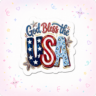 Patriotic Powerhouse Sticker