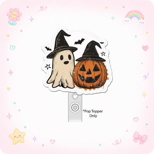 Ghosts and Jack-o'-Lantern Pop Topper