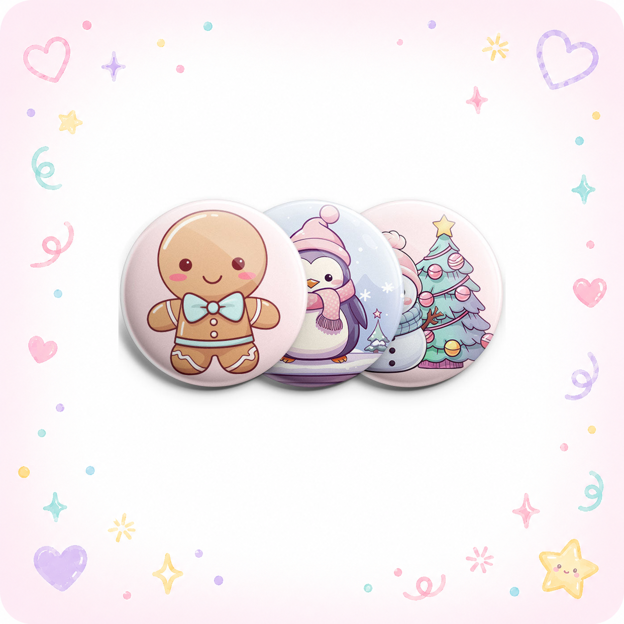 Kawaii Winter Cheer Topper 3-Pack (Save 5%) - - Topperswap