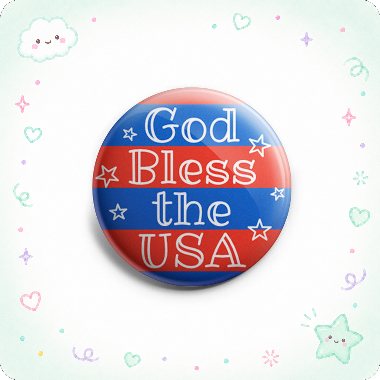 God Bless the USA Topper - - Topperswap