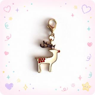 Reindeer Charm Badge Reel Add-on