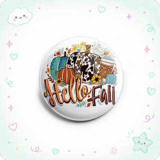 Hello Fall Pumpkin Topper