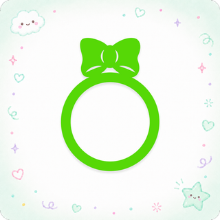Cute Bow Swapfinity Swapper Frame - Green