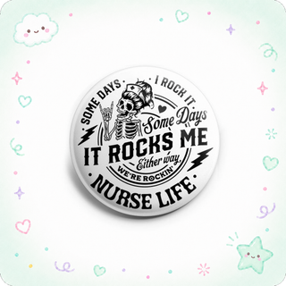 Rockin Nurse Life - Skeleton Topper