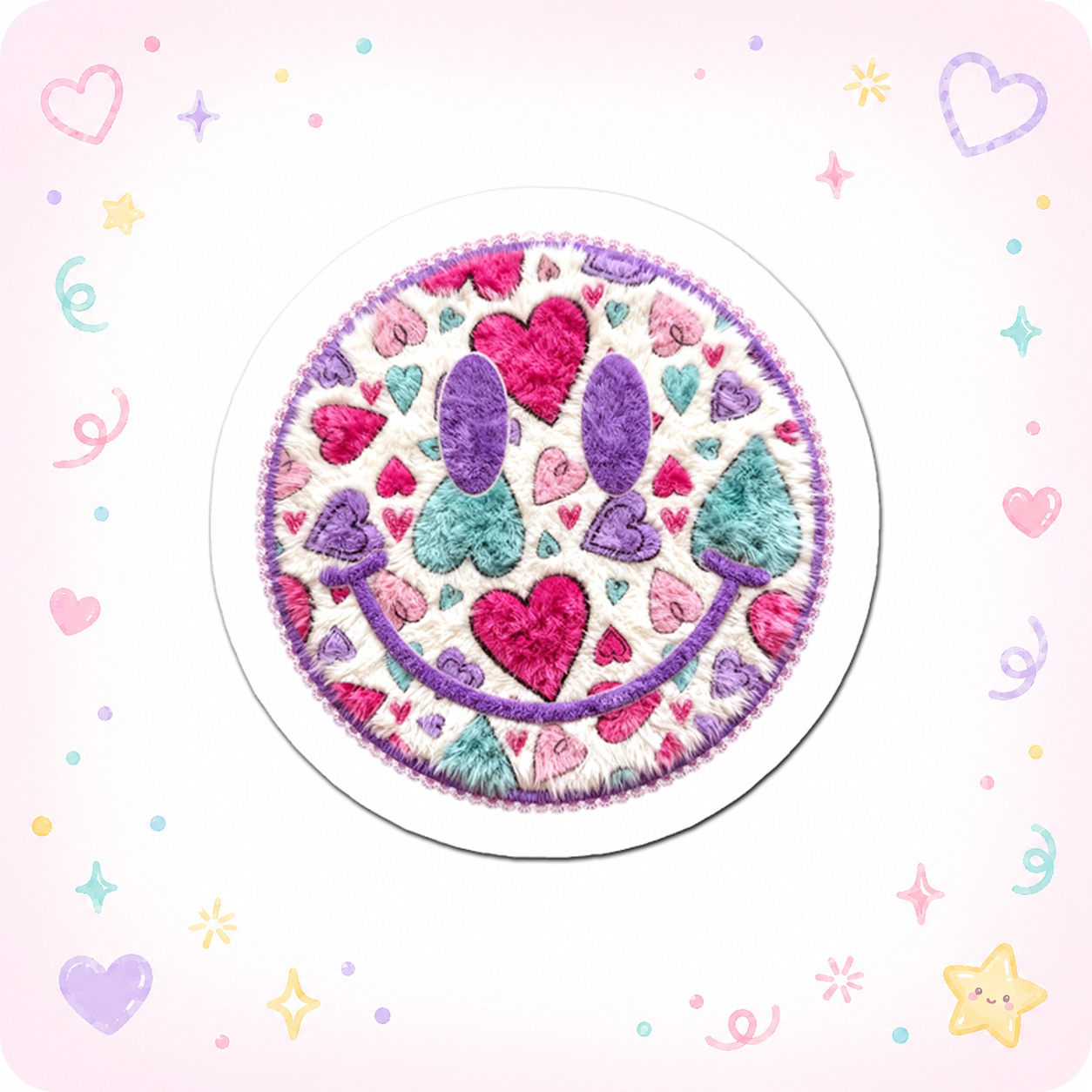 Smiley Heart Wizard Sticker - - Topperswap