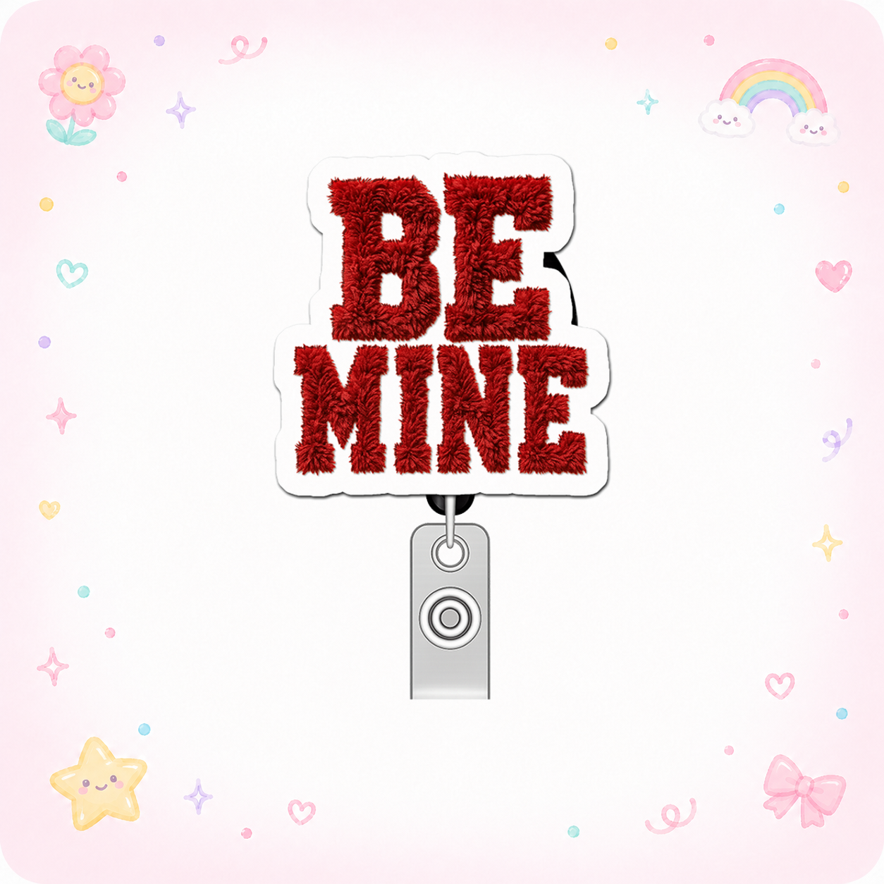 Romance Rebel Vibes Pop Topper Swapfinity Retractable ID Badge Reel - - Topperswap
