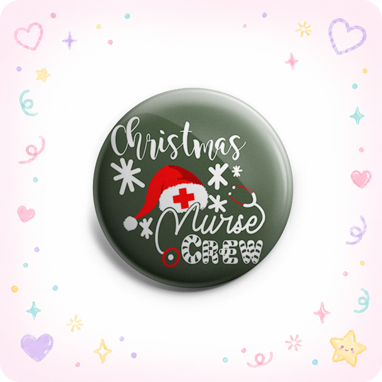 Christmas Nurse Crew Topper - Vault - - Topperswap