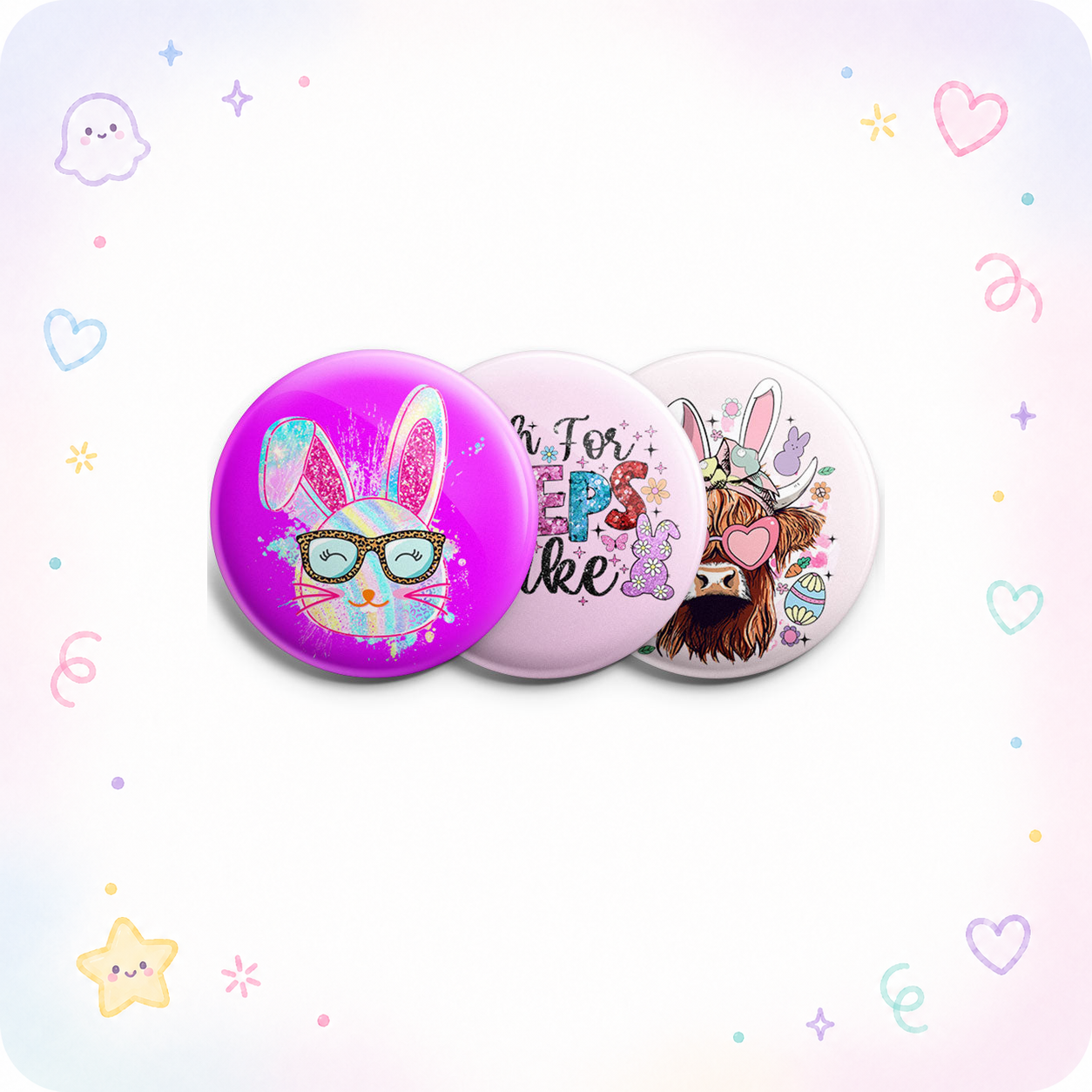 Vibrant Easter Trio Topper 3-Pack - - Topperswap