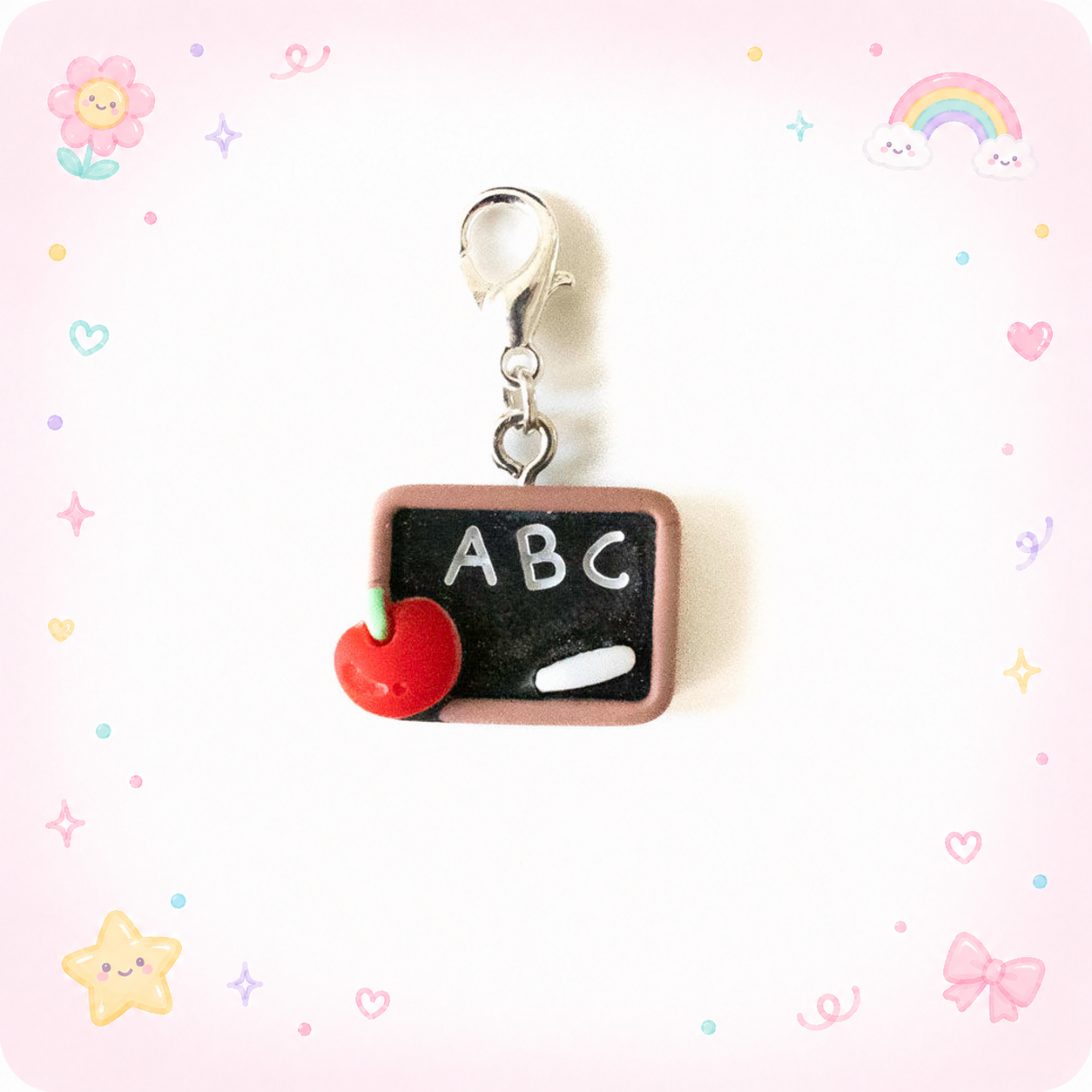 ABC Chalkboard Teacher Badge Reel Add-on - - Topperswap