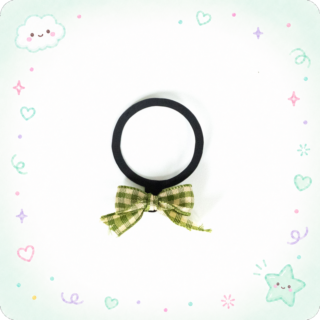Green Buffalo Plaid Embellishment Swapfinity Swapper Frame - - Topperswap