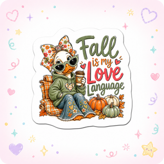 Autumn Vibes Queen Sticker