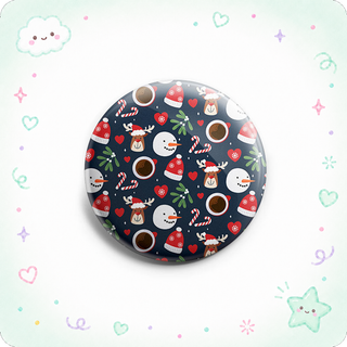 Snowman & Reindeer Pattern Topper