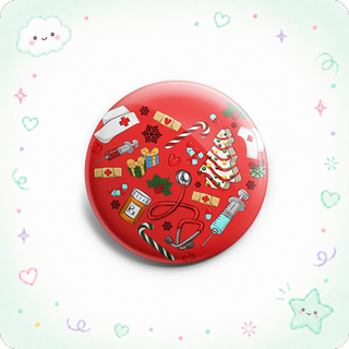 Nurse Christmas Cluster Heart Topper