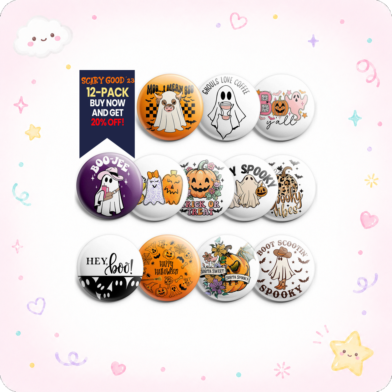 Scary Good Spooks Topper 12-Pack (Save 20%) - - Topperswap