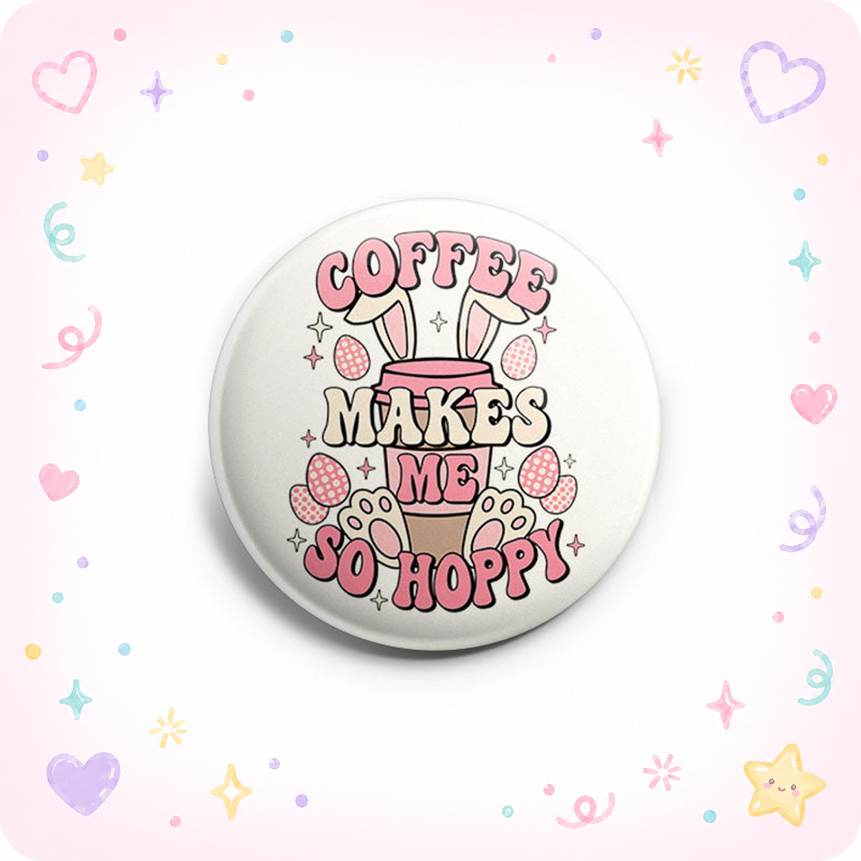 Hoppy Coffee Bunny Topper - - Topperswap