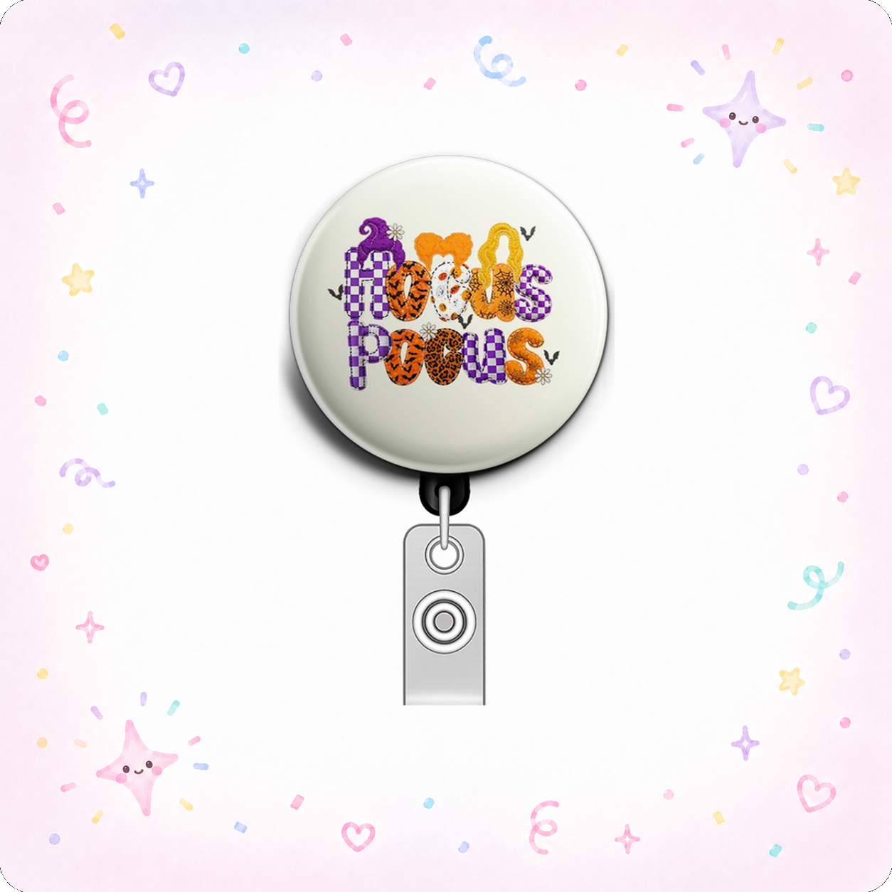 Spooky Swapfinity Retractable ID Badge Reel - - Topperswap