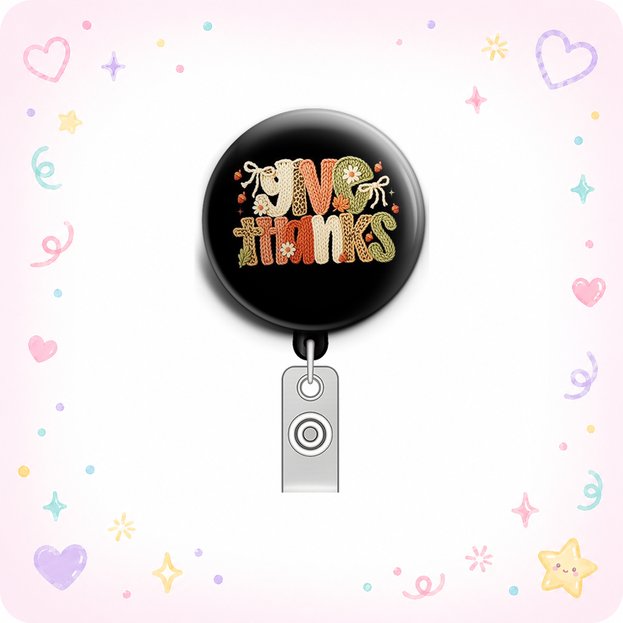 Cozy Sassy Swapfinity Retractable ID Badge Reel - - Topperswap