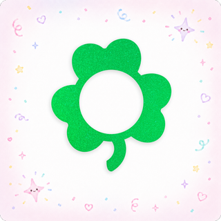 St. Patrick's Day Glitter Shamrock Swapfinity Swapper Frame