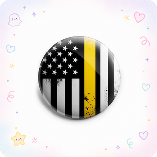 Distressed Thin Gold Line Flag Topper