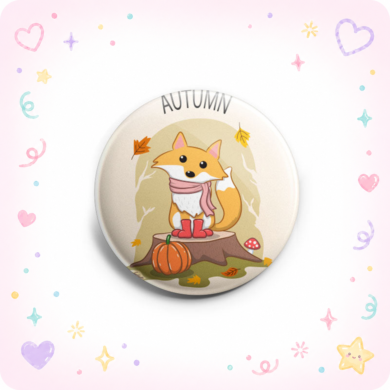 Fox's Pumpkin Playdate Topper - - Topperswap
