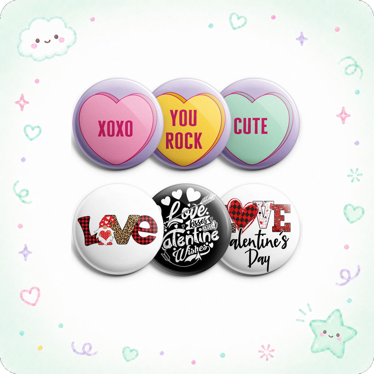 Hearts and Love 6-Pack - - Topperswap