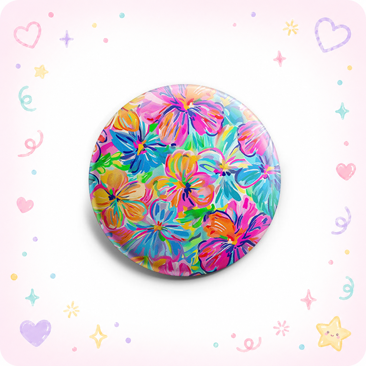 Hot Pink Floral Radiance Topper - - Topperswap