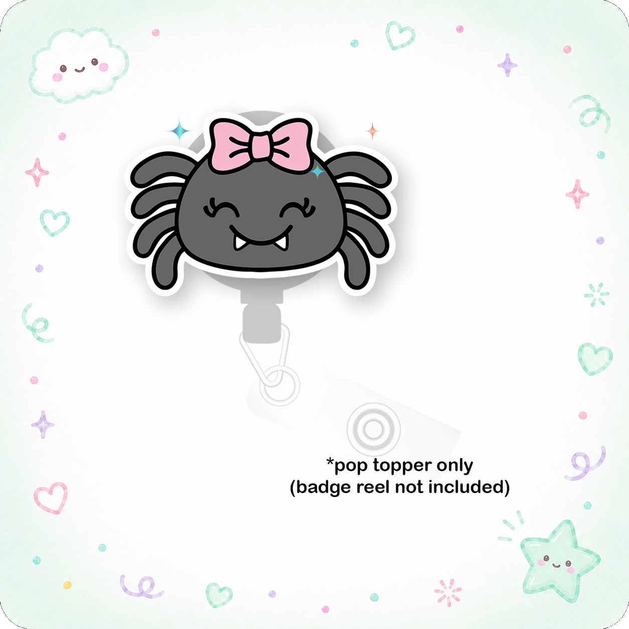 Spider Bow Pop Topper - - Topperswap