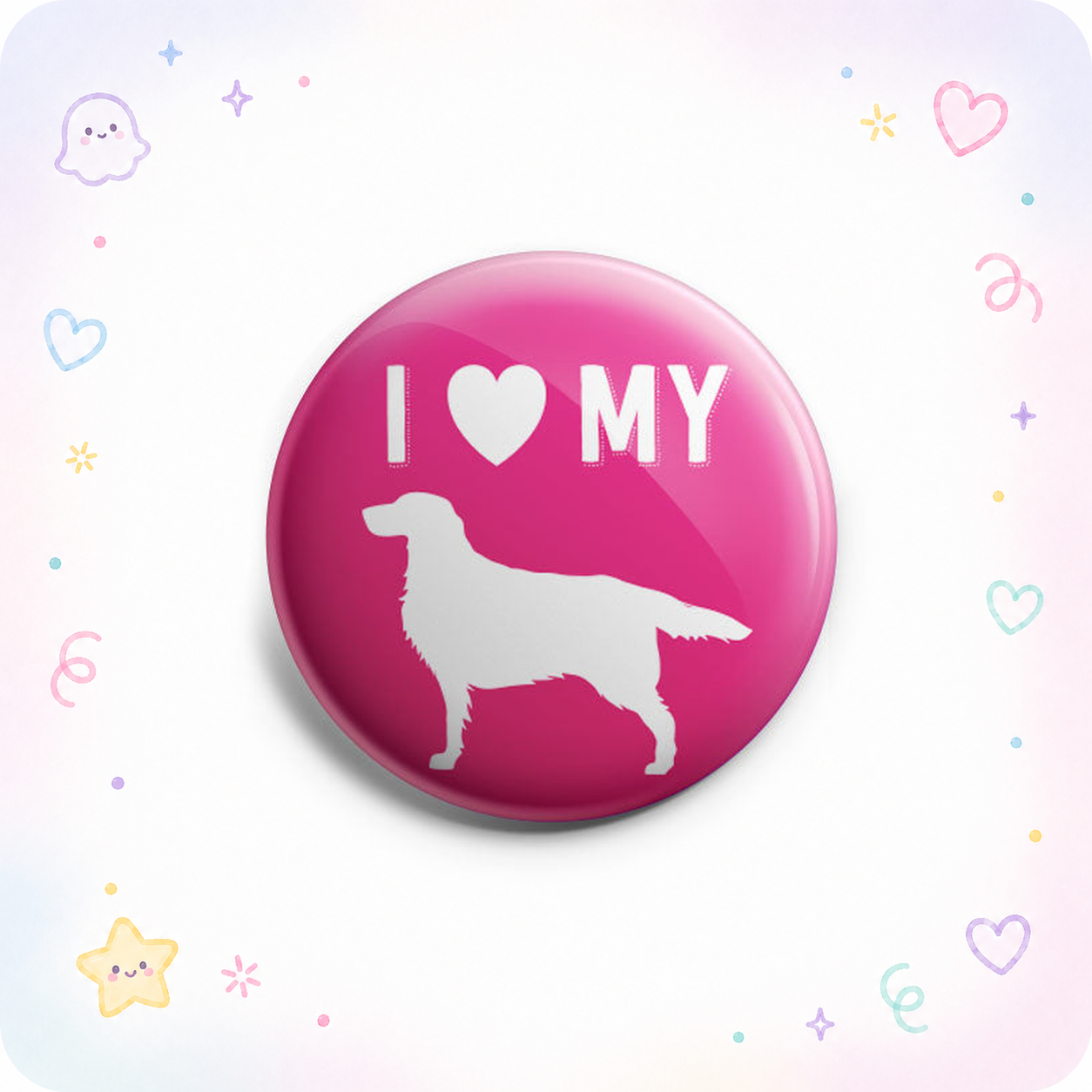 I My Golden Retriever Topper - - Topperswap