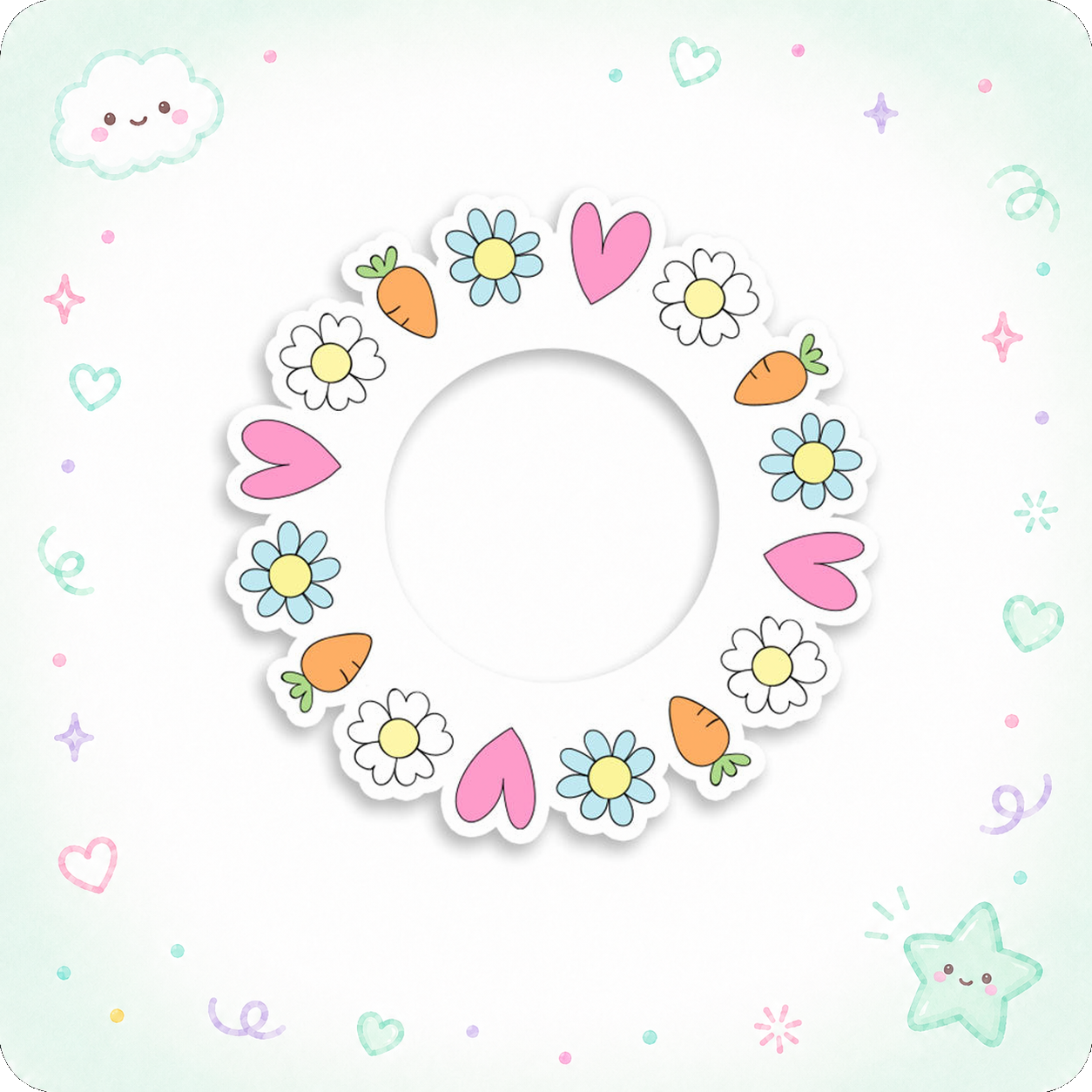 Easter Carrot Patch Swapfinity Swapper Frame - - Topperswap