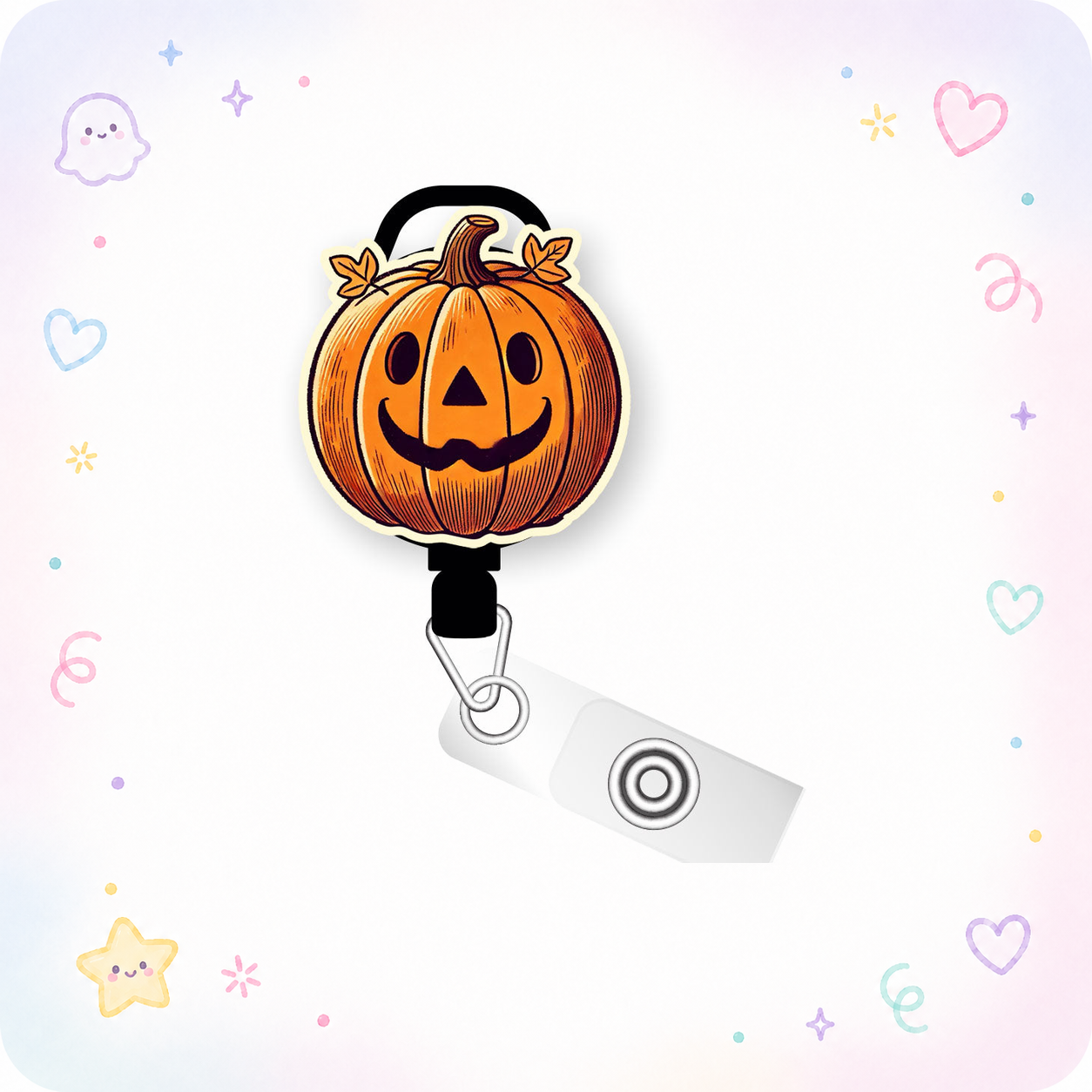 Jack-o-Pop Pop Topper Swapfinity Retractable ID Badge Reel - - Topperswap