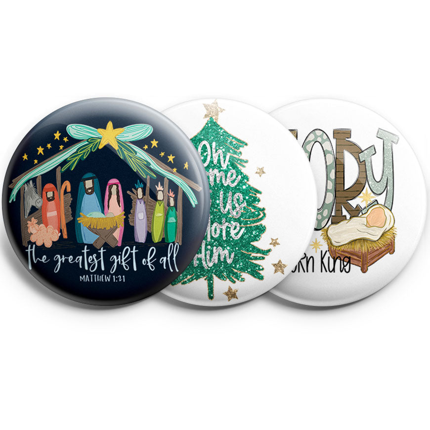 Joy to the World Nativity Topper 3-Pack (Save 5%) -  - Topperswap