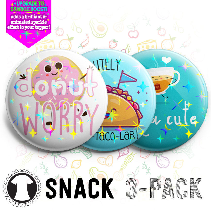 Snack 3-Pack (Save 5%) - Make them Sparkle! - Topperswap