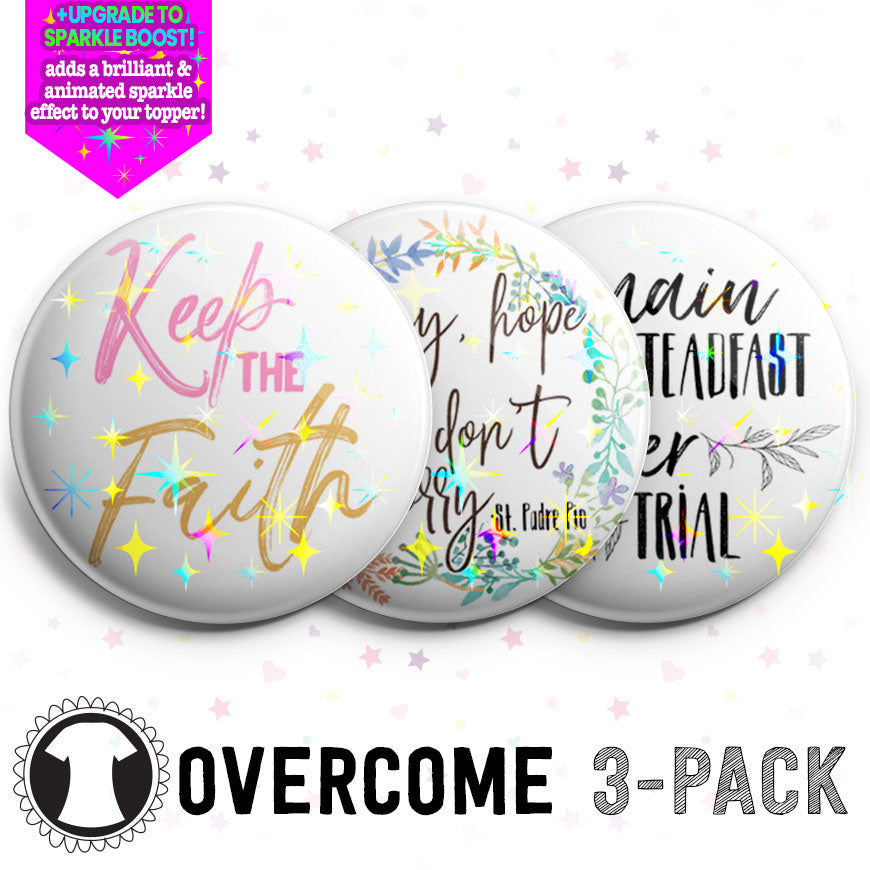 Overcome 3-Pack (Save 5%) - Make them Sparkle! - Topperswap