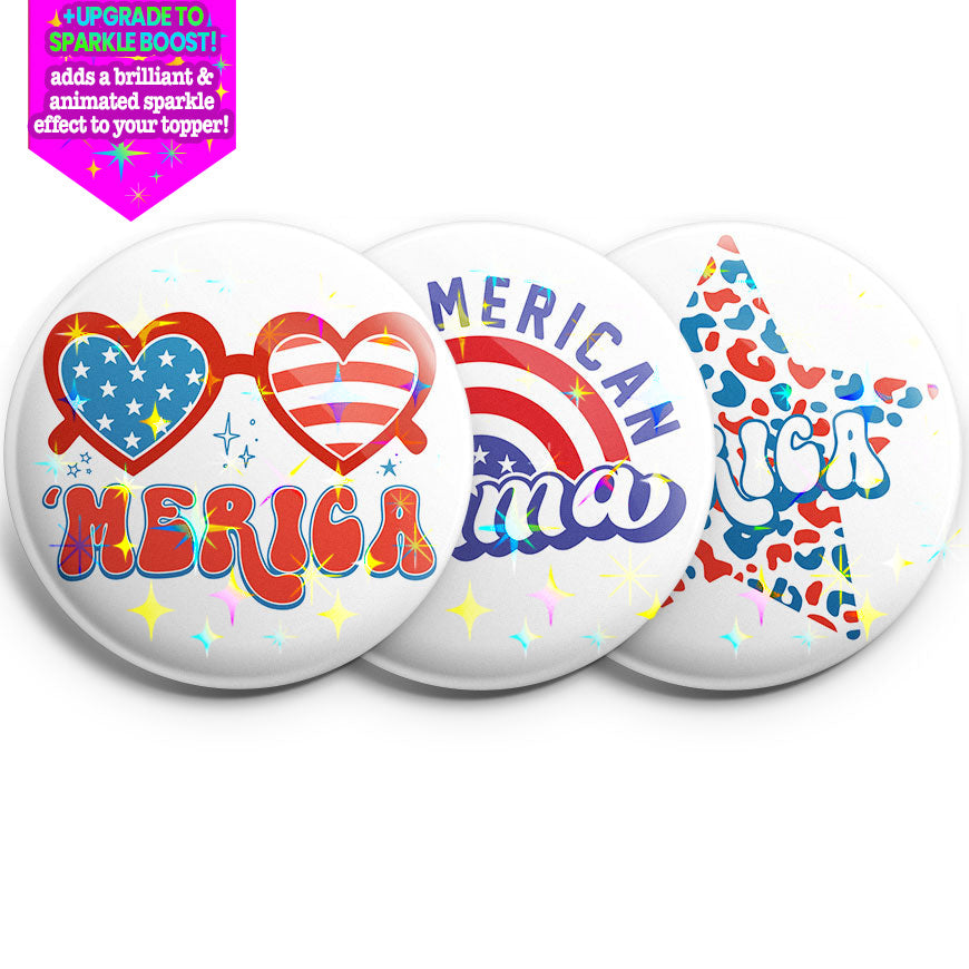 Cool Americana 3-Pack - Make them Sparkle! - Topperswap