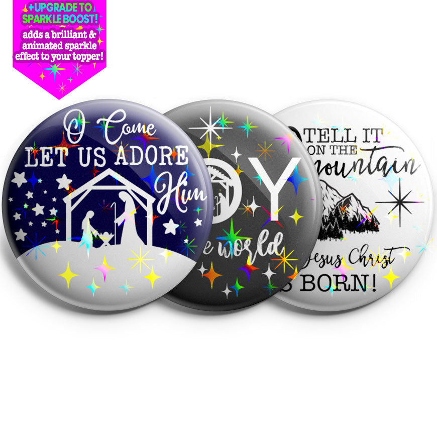 Nativity 3-Pack - (Save 5%) - Make them Sparkle! - Topperswap