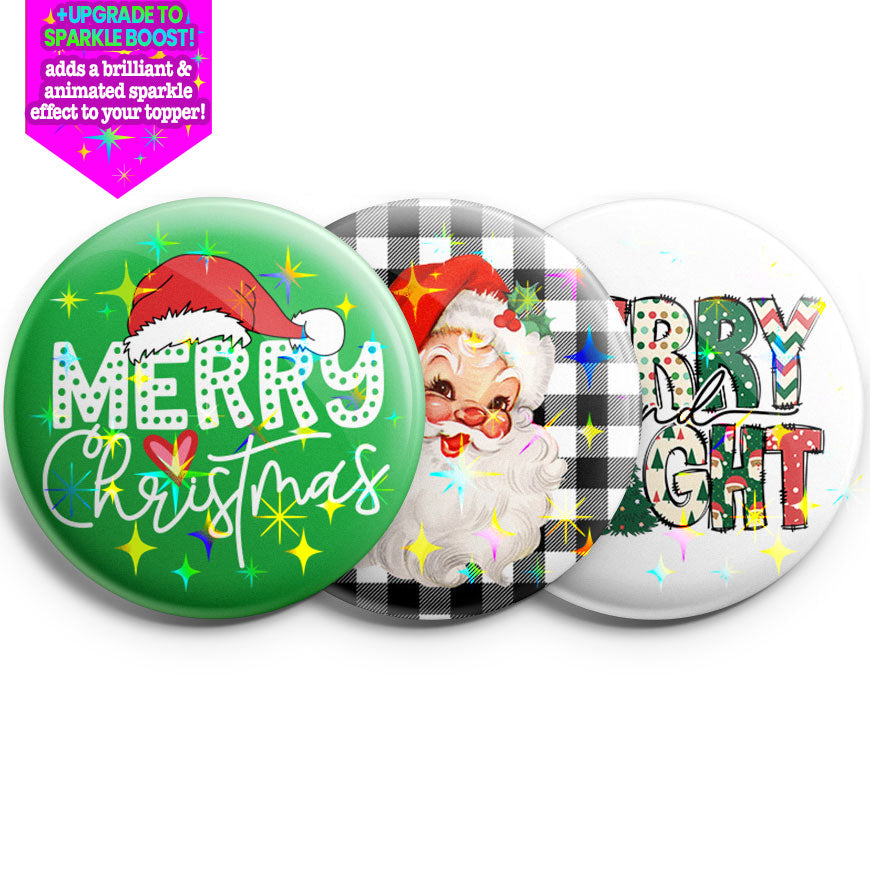 Timeless Christmas Treasures Topper 3-Pack (Save 5%) - Make them Sparkle! - Topperswap