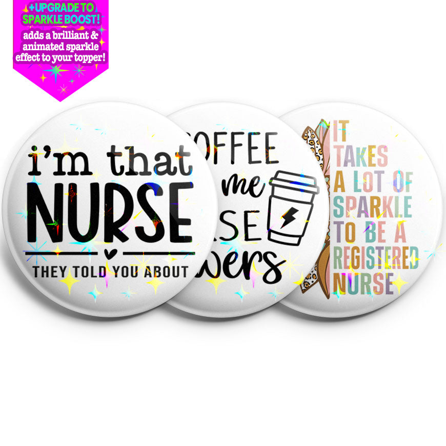 Sparkle Nurse 3-Pack (Save 5%) - Make them Sparkle! - Topperswap