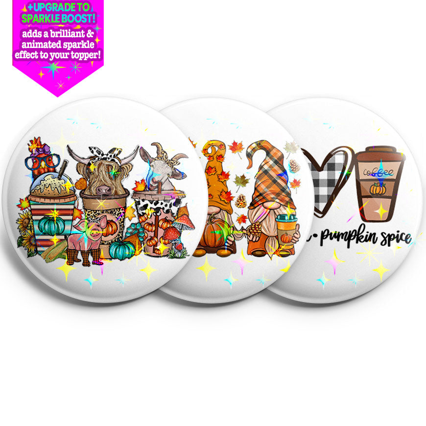 Coffee Critters Topper 3-Pack (Save 5%) - Make them Sparkle! - Topperswap